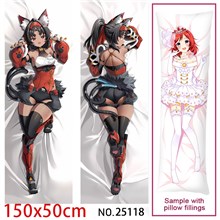 Anime Girl Nekomiya Mana Dakimakura Hugging Body Pillow Case Cover