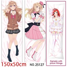 Anime Girl Sato Yumiko Dakimakura Hugging Body Pillow Case Cover