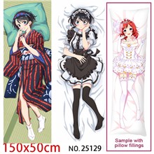 Anime Girl Rikka More Dakimakura Hugging Body Pillow Case Cover