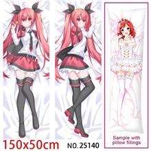 Anime Girl Kotori Itsuka Kurumi Dakimakura Hugging Body Pillow Case Cover
