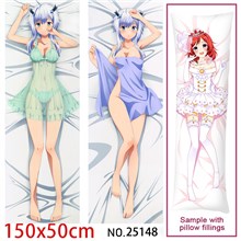 Anime Girl Misha Necron Dakimakura Hugging Body Pillow Case Cover