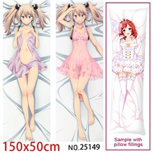 Anime Girl Sasha Necron Dakimakura Hugging Body Pillow Case Cover