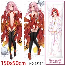 Anime Girl Yuzuriha Inori Dakimakura Hugging Body Pillow Case Cover