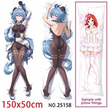 Anime Girl Ganyu Dakimakura Hugging Body Pillow Case Cover