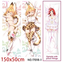 Anime Girl Serval Cat Dakimakura Hugging Body Pillow Case Cover