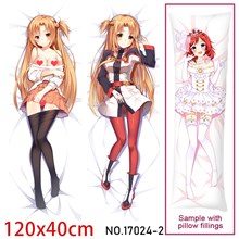 Anime Girl Yuuki Asuna Dakimakura Hugging Body Pillow Case Cover
