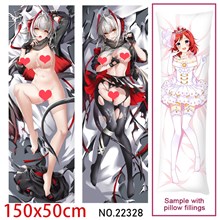 Anime Girl W Dakimakura Hugging Body Pillow Case Cover