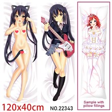 Anime Girl Nakano Azusa Dakimakura Hugging Body Pillow Case Cover