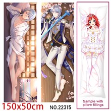 Anime Kamisato Ayato Dakimakura Hugging Body Pillow Case Cover