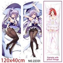 Anime Girl Keqing Dakimakura Hugging Body Pillow Case Cover