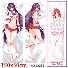 Anime Girl Hino Rei Dakimakura Hugging Body Pillow Case Cover