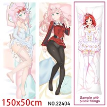 Anime Girl Zero Two Dakimakura Hugging Body Pillow Case Cover