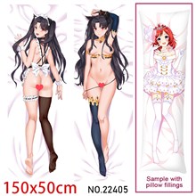 Anime Girl Tohsaka Rin Dakimakura Hugging Body Pillow Case Cover