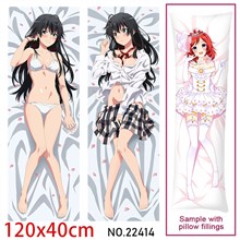 Anime Girl Yukinoshita Yukino Dakimakura Hugging Body Pillow Case Cover