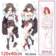 Anime Girl Ogiwara Sayu Dakimakura Hugging Body Pillow Case Cover