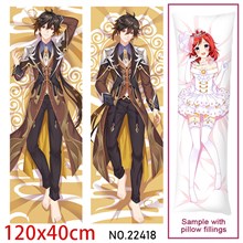 Anime Zhongli Dakimakura Hugging Body Pillow Case Cover