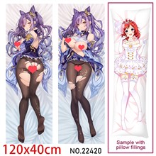 Anime Girl Keqing Dakimakura Hugging Body Pillow Case Cover