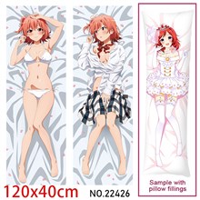 Anime Girl Isshiki Iroha Dakimakura Hugging Body Pillow Case Cover