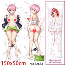 Anime Girl Nakano Ichika Dakimakura Hugging Body Pillow Case Cover