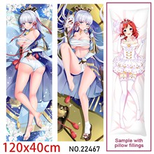 Anime Girl Kamisato Ayaka Dakimakura Hugging Body Pillow Case Cover