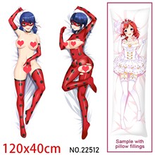 Anime Girl Marinette Dupain-Cheng Ladybug Dakimakura Hugging Body Pillow Case Cover