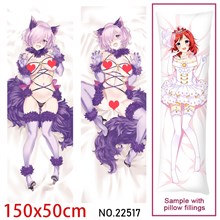 Anime Girl Mash Kyrielight Dakimakura Hugging Body Pillow Case Cover