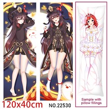 Anime Girl Hu Tao Dakimakura Hugging Body Pillow Case Cover
