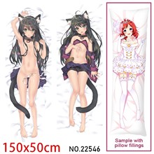 Anime Girl Rem Galleu Dakimakura Hugging Body Pillow Case Cover