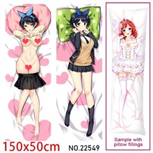 Anime Girl Sarashina Ruka Dakimakura Hugging Body Pillow Case Cover