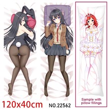 Anime Girl Sakurajima Mai Dakimakura Hugging Body Pillow Case Cover