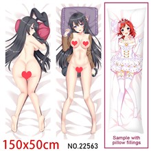 Anime Girl Sakurajima Mai Dakimakura Hugging Body Pillow Case Cover