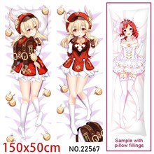Anime Girl Klee Dakimakura Hugging Body Pillow Case Cover