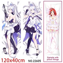 Anime Girl Kiana Kaslana Dakimakura Hugging Body Pillow Case Cover