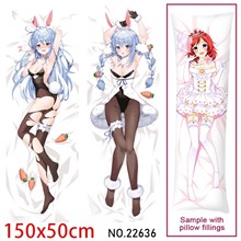 Anime Girl Usada Pekora Dakimakura Hugging Body Pillow Case Cover