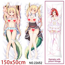 Anime Girl Tohru Dakimakura Hugging Body Pillow Case Cover