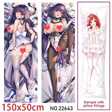 Anime Girl Raiden Mei Dakimakura Hugging Body Pillow Case Cover