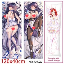 Anime Girl Raiden Mei Dakimakura Hugging Body Pillow Case Cover