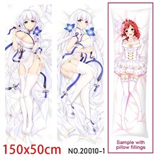 Anime Girl HMS Illustrious Dakimakura Hugging Body Pillow Case Cover
