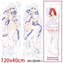 Anime Girl HMS Illustrious Dakimakura Hugging Body Pillow Case Cover