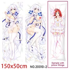 Anime Girl HMS Illustrious Dakimakura Hugging Body Pillow Case Cover