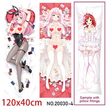 Anime Girl Fujiwara Chika Dakimakura Hugging Body Pillow Case Cover