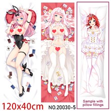 Anime Girl Fujiwara Chika Dakimakura Hugging Body Pillow Case Cover