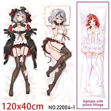 Anime Girl Sakamata Chloe Dakimakura Hugging Body Pillow Case Cover
