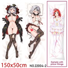 Anime Girl Sakamata Chloe Dakimakura Hugging Body Pillow Case Cover