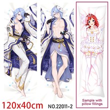 Anime Kamisato Ayato Dakimakura Hugging Body Pillow Case Cover