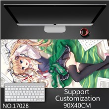 Anime Girl Eriri Spencer Sawamura Extended Gaming Mouse Pad Large Keyboard Mouse Mat Desk Pad