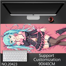 Anime Girl Hatsune Miku Extended Gaming Mouse Pad Large Keyboard Mouse Mat Desk Pad