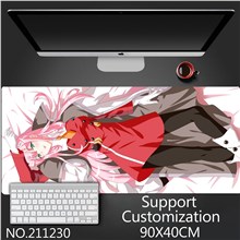 Anime Girl Zero Two Extended Gaming Mouse Pad Large Keyboard Mouse Mat Desk Pad