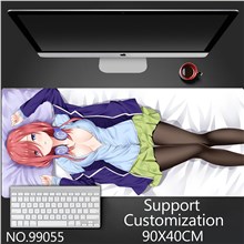 Anime Girl Nakano Miku Extended Gaming Mouse Pad Large Keyboard Mouse Mat Desk Pad