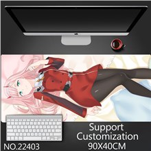 Anime Girl Zero Two Extended Gaming Mouse Pad Large Keyboard Mouse Mat Desk Pad